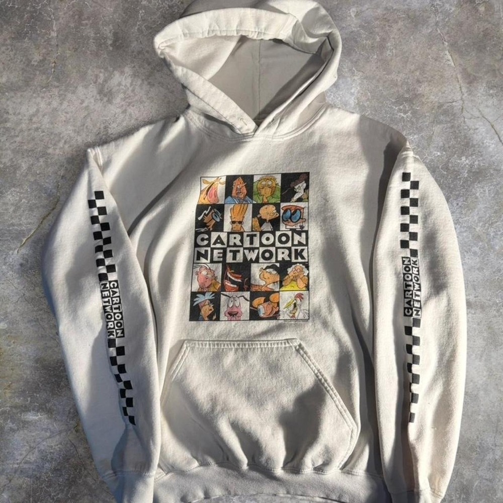 Cartoon Network Character Grid White Hoodie 2019